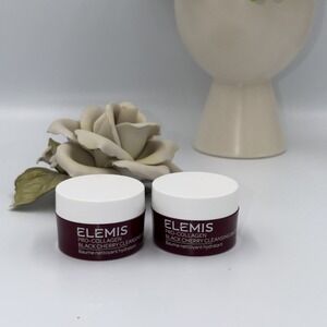 New ELEMIS Pro-Collagen BLK CHERRY Cleansing Balm 0.7oz Travel X2